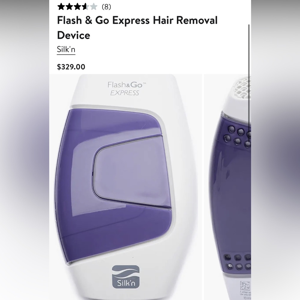 Silk-N Flash & Go IPL hair removal system. Used a couple times.